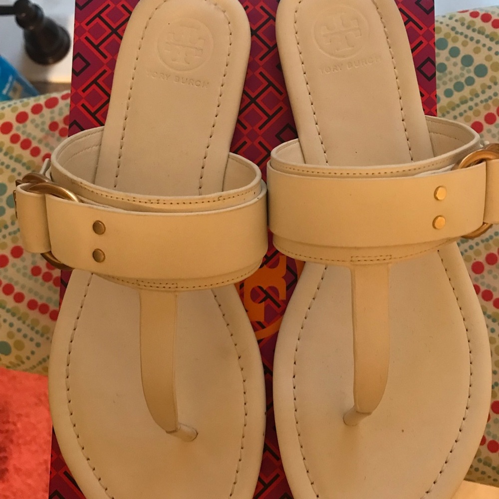 Tory Burch white sandal